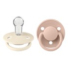 BIBS De Lux 2-pack Silicone Onesize Ivory/Blush