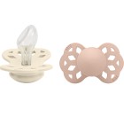 BIBS Infinity 2-pack Silicone Size 2 Anatomical Ivory/Blush