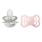 BIBS Supreme 2-pack Silicone Size 2 Haze/Blossom