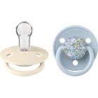 BIBS x Liberty 2-pack De Lux Eloise Silicone Onesize Baby Blue Mix