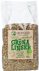 Biofood Gröna linser 500 g
