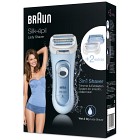 Braun Silk-epil Lady Shaver 5-160, 3-in-1 Wet & Dry rakapparat, trimmer och exfolieringssystem