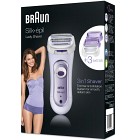 Braun Silk-epil Lady Shaver 5-560, 3-in-1 sladdlös rakapparat, trimmer och exfolieringssystem
