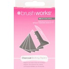 Brushworks Charcoal Blotting Papers 100 st