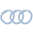 Cloud & Glow Silk Scrunchies 1 cm Sky Blue 3 st