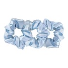 Cloud & Glow Silk Scrunchies 4 cm Sky Blue