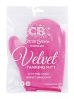 Cocoa Brown Velvet Thumb Tanning Mitt