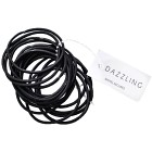 Dazzling Hårsnoddar svarta tunna 18-pack