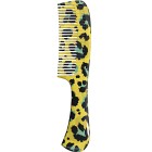 Denman Deluxe DPC6 Rake Comb Yellow Leopard