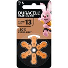 Duracell DA13 Hearing Aid Batteries 6 st