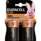 Duracell Plus D alkaline 2-pack