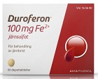 Duroferon, depottablett 100 mg Fe2+ 60 st