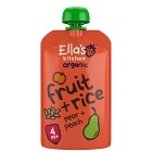 Ella's Fruktris Persika & Päron 120 g