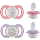 ESSKA Happy Mini Glow 0+m Silikon Rosa 2-pack