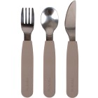 FILIBABBA Bestickset i silikon Warm Grey