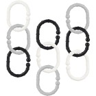 Fresh Kid Barnvagnsringar Svart/Grå/Vit 18-pack