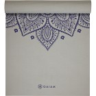 Gaiam Sustained Grey Sundial Flower Yoga Mat 5 mm Classic Printed