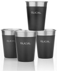 Glacial 4-pack Matte Black Cup Set