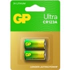 GP Ultra Litium batteri CR123A, 2-pack