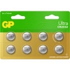 GP Ultra Litium knappcell CR2032, 8-pack