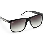 Haga Eyewear Boston Matt Black - Green Gradient lens