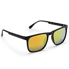 Haga Eyewear Sydney Matt Black - Red mirror lens