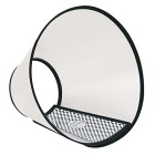 Halskrage med plyschkant Längdmått 15 cm