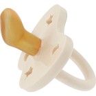 Hevea Natural Rubber Pacifier Orthodontic Newborn 0+ Months 1 st Milky White