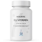 Holistic D3-vitamin 2000 IE kokosolja 90 vegetabiliska kapslar
