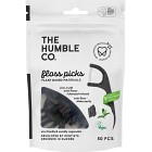 Humble Växtbaserade Tandtrådsbyglar Dubbeltråd Kol 50-Pack