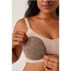 Imse Breast Warmers Wool Pile Brown Melange 1 par