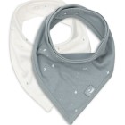 Jollein Bandana 37x24cm Twinkle Sea Green 2-pack