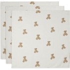 Jollein Muslinfilt 70x70cm Teddy Bear 3 st