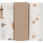 Lässig Swaddle & Burp Muslinfilt M Little Mateys Royal blue