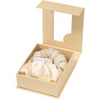 Lenoites Blowout Tie in Mulberry Silk Golden Sand, Small
