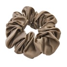 Lenoites Scrunchie i siden Brun