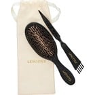 Lenoites Wild Boar Hair Brush with Cleaning Tool