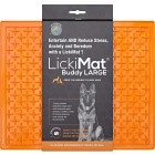 LickiMat Hundskål Buddy Large orange 28x28 cm