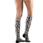 Mabs Cotton Knee Grey Leopard Small