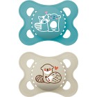 MAM Original 0-6m Silikon Blue 2 st