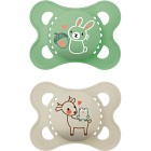 MAM Original 0-6m Silikon Neutral 2 st