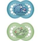 MAM Original 6-16m Silikon Blue 2 st