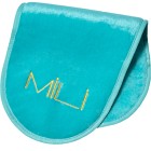 MILI Cosmetics Makeup Erase Towel Turquoise Ocean Golden Logo