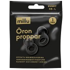 Millu Öronproppar Diskret Svart 1 par