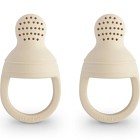 Mushie Smaknapp Silikon 2-pack, Shifting Sands