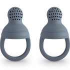 Mushie Smaknapp Silikon 2-pack, Tradewinds