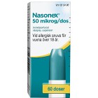 Nasonex nässpray suspension 50 mikrogram/dos, 60 doser