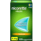 Nicorette Fruktmint, medicinskt tuggummi 4 mg 105 st