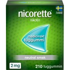 Nicorette, medicinskt tuggummi 2 mg 210 st