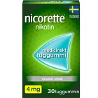 Nicorette, medicinskt tuggummi 4 mg 30 st
